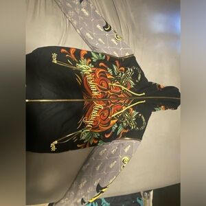Christian Audigier zip up